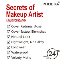 Load image into Gallery viewer, PHOERA Velvety Matte Liquid Foundation