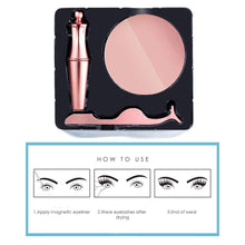 Load image into Gallery viewer, Glamza Magnetic Eyeliner, Eyelash & Tweezer Set