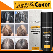 Load image into Gallery viewer, Groomarang Duck & Cover Professional Keratin Hair Building Fibres 28g