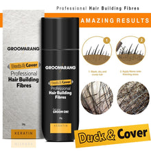 Load image into Gallery viewer, Groomarang Duck & Cover Professional Keratin Hair Building Fibres 28g