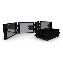 Load image into Gallery viewer, 4 Panel Expandable Compact Mirror. Available in Black, White & Pink
