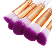 Load image into Gallery viewer, Glamza 10pc Marble Makeup Brush Set