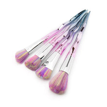 Load image into Gallery viewer, 7PCS Twist Pink Diamond Makeup Brush Set
