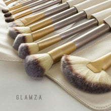 Load image into Gallery viewer, Glamza 12pc Champagne Makeup Brush Set