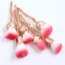 Load image into Gallery viewer, Glamza Rose 6pc Makeup Brush Set