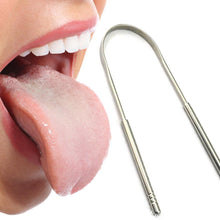 Load image into Gallery viewer, GLAMZA Stainless Steel Tongue Scraper