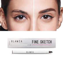 Load image into Gallery viewer, Glamza Fine Ketch Tattoo Fork Liquid Eyebrow Pen