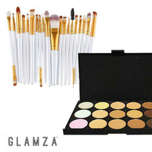 Load image into Gallery viewer, 20pc Eye Make Up Brushes Set WHITE