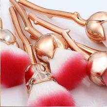 Load image into Gallery viewer, Glamza Rose 6pc Makeup Brush Set