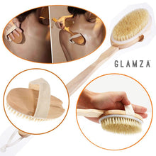 Load image into Gallery viewer, Glamza Pro Long Handle Dry Skin Body Brush