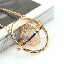 Load image into Gallery viewer, Gold Plated Time Turner Necklace