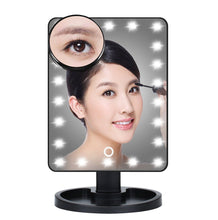 Load image into Gallery viewer, 22 LED Magnifying Touch Screen Vanity Mirror