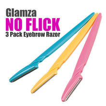 Load image into Gallery viewer, Glamza 3 Pack Eyebrow Razor- No Flick