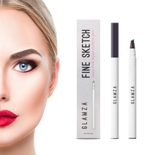 Load image into Gallery viewer, Glamza Fine Ketch Tattoo Fork Liquid Eyebrow Pen