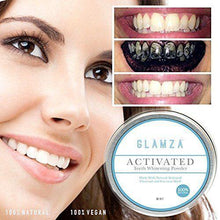 Load image into Gallery viewer, Glamza Teeth Whitening Charcoal 50g