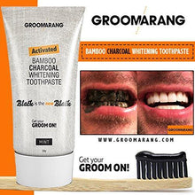 Load image into Gallery viewer, Groomarang Activated Bamboo Charcoal Teeth Whitening Toothpaste