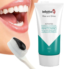 Load image into Gallery viewer, Infinitive Beauty Rise And Shine Activated Bamboo Charcoal Whitening Toothpaste