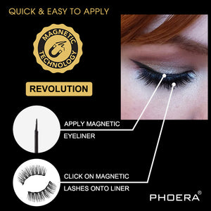 PHOERA Premium Magnetic Eyeliner & Lashes Kit
