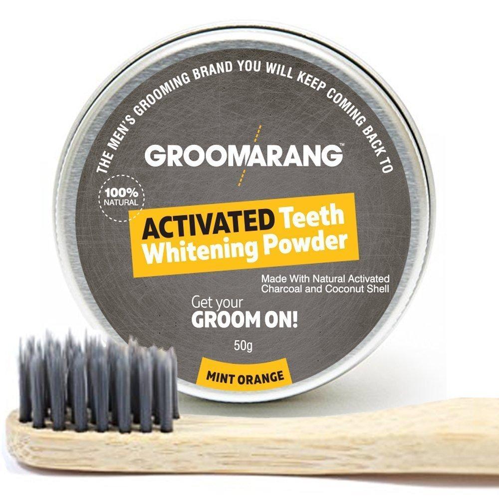 Groomarang Infusion Charcoal Bamboo Toothbrush