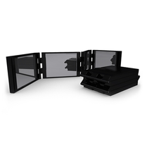 Load image into Gallery viewer, 4 Panel Expandable Compact Mirror. Available in Black, White &amp; Pink