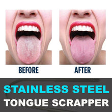 Load image into Gallery viewer, GLAMZA Stainless Steel Tongue Scraper