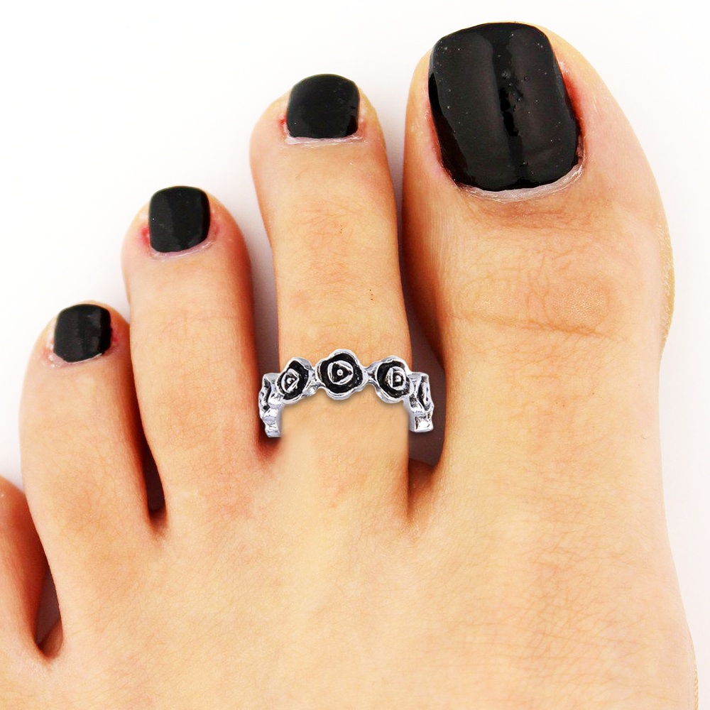 Sterling Silver Celebrity Women Fashion Toe Ring Adjustable Foot Finger  Beach Jewelry Silver(Non Tarnish) | Wish