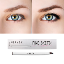 Load image into Gallery viewer, Glamza Fine Ketch Tattoo Fork Liquid Eyebrow Pen