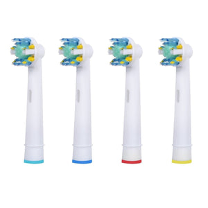4 New Oral Floss Action B Compatible Electric Toothbrush Replacement Brush Heads