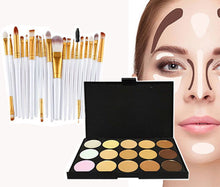 Load image into Gallery viewer, Glamza 20pc White Eye And 15pc Contour Palette Brush Set