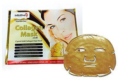 Infinitive Beauty Crystal 24K Gold Gel Collagen Face Masks