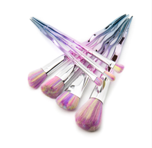 Load image into Gallery viewer, 7PCS Twist Pink Diamond Makeup Brush Set