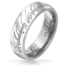 Load image into Gallery viewer, Mens Lord Vintage Stainless Steel Rings Bilbo&#39;s Hobbit Ring Gold