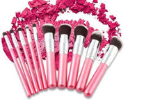 Load image into Gallery viewer, Glamza Pink Brush Set 10pc